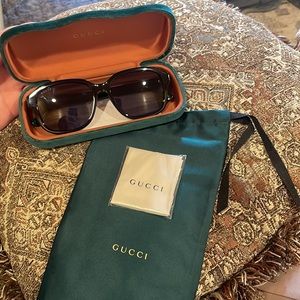 Gucci Sunglasses for sale! Worn once and just don’t wear them anymore :)